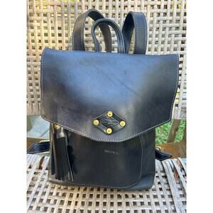 Leather Rucksack Backpack from Lifetime Leather in navy